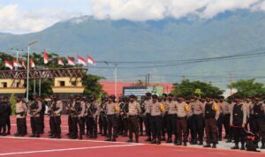 polda siagakan 191 personil pelantikan gubernur dan wagug baru sulteng