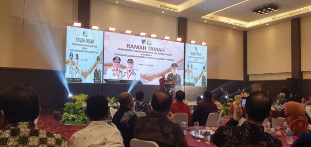 Kajati Sulawesi Tengah Nuzul Rahmat, SH, MH dalam acara ramah tamah pemprov Sulteng