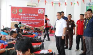 HBA ke 80 kejati sulteng donor darah