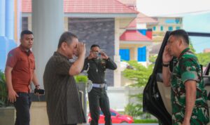silaturahmi Pangdam XIII/Pattimura Wilayah (PW), Mayjen TNI Jonathan Binsar Parluhutan Sianipar di Kejati Sulteng