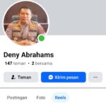 Akun Palsu pakai foto Kapolresta Palu