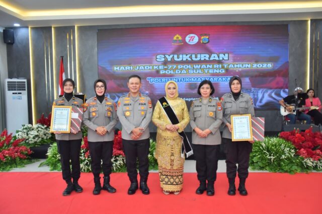 HUT ke 77 Polwan Polda Sulteng