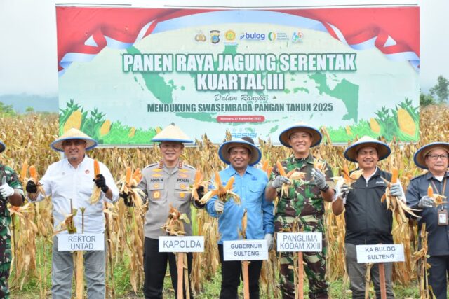 Polda Sulteng Panen jagung