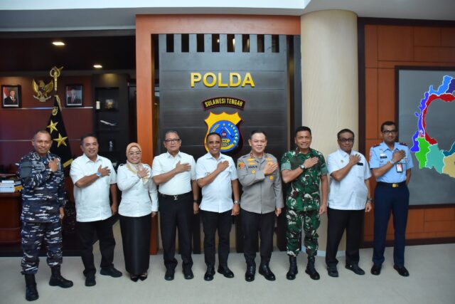 Gubernur dan Forkopimda Sulteng Silaturahmi dengan Kapolda di Akhir Masa Jabatan