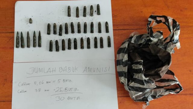 Satgas Madago Raya Poso Amankan peluru