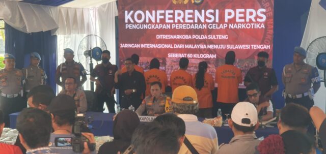 Polda Sulteng Bungkam Jaringan Narkoba Internasional, 60 Kg Sabu dari Malaysia Gagal Edar
