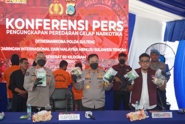 Kapolda Baru, Gebrakan Baru: 60 Kg Sabu Digagalkan di Sulawesi Tengah