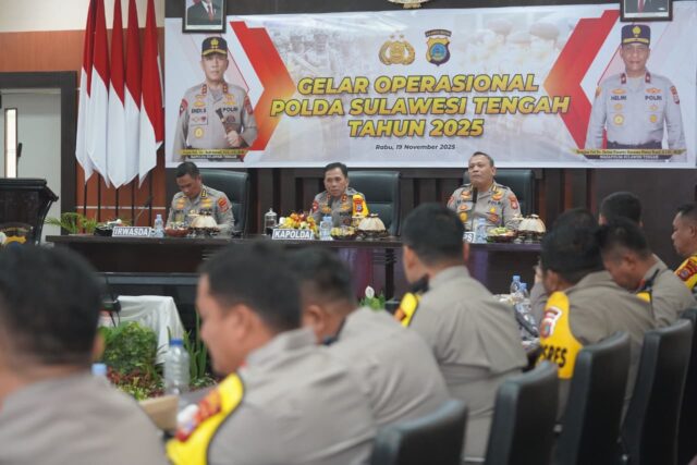 Polda Sulteng laksanaan Gelar Operasional (GO) Tahun 2025.