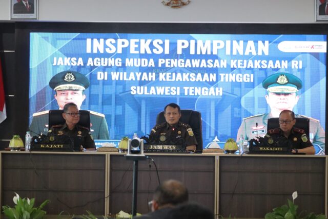JAMWAS RI Lakukan Inspeksi Pimpinan di Kejati Sulteng