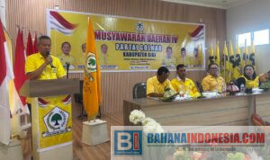 Rizal Intjenae Terpilih Secara Aklamasi Jadi Ketua DPD Golkar Sigi