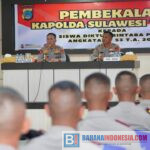 Jelang Dilantik, Kapolda Bekali 72 Siswa Diktukba Polri di SPN Polda Sulteng