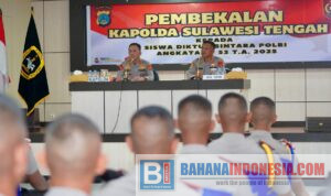 Jelang Dilantik, Kapolda Bekali 72 Siswa Diktukba Polri di SPN Polda Sulteng