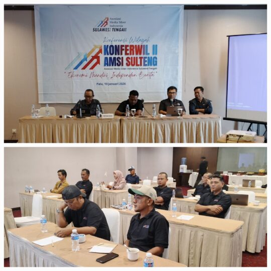 Konferwil II AMSI Sulteng Digelar, Korwil Dorong Penguatan Media Lokal